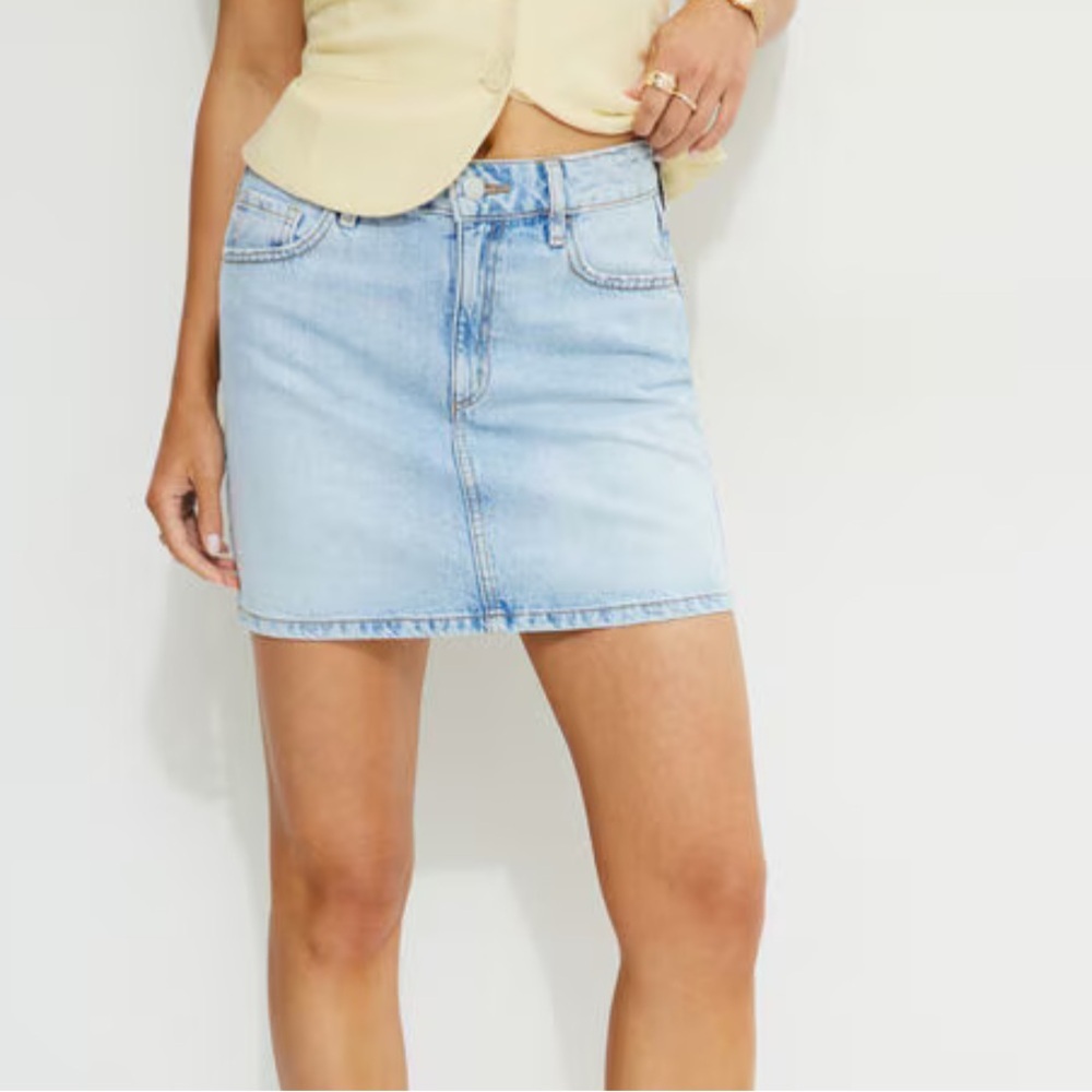 Dynamite Classic High Rise Denim Skirt - Picture 1 of 4